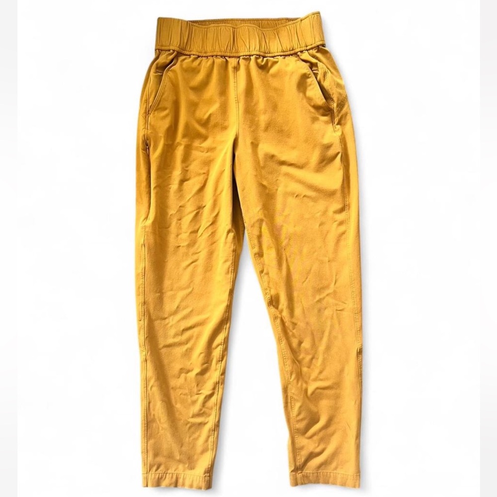Alder Mustard Yellow Elastic Waist Pants
